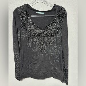 Rhinestone long sleeve